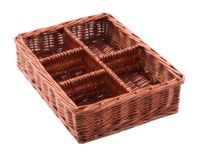 Drawer organizer with 5 rigid compartments