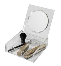 Makeup Box With Mirror - Transparent