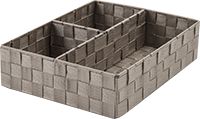 "Stan" Drawer Organiser with 3 Compartments - Taupe