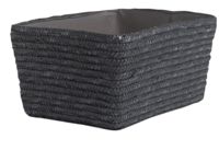 "Hawaii" Woven Storage Basket - Grey