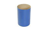 Large Bamboo Utensil Holder - Indigo Blue