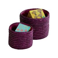 SET OF 2 ROUND  BASKETS "JAIPUR"
