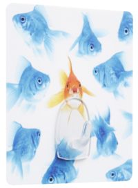 Fish "Magic Hook" Self Adhesive Storage Hook