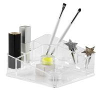 Square Make-up and Jewellery Organiser - Transparent