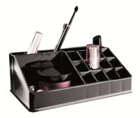 Multi-Compartment Make-up Organiser - Black