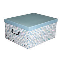 "Nordic" Cardboard Storage Box - Blue