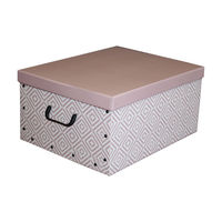 "Nordic" Cardboard Storage Box - Pink