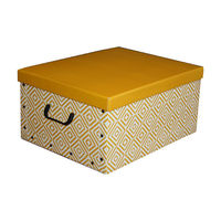 "Nordic" Cardboard Storage Box - Yellow