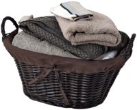 "Tonka" Oval Wicker Storage Basket with Handles