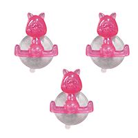 Pink Cat Funny Hook x 3