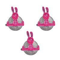 Pink Rabbit Funny Hook x 3