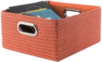 "Poly" Storage Basket with Handles - Orange