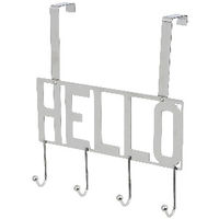 "Hello" 4 Hook Over Door Hanger