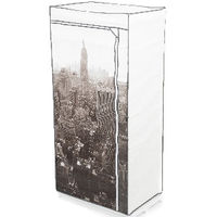 Empire State Metal Frame Portable Wardrobe