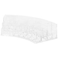 Curved Multi-Compartment Make-up Organiser - Transparent