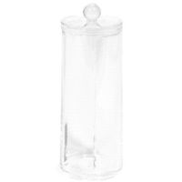 Cotton Pad Dispenser With Lid - Transparent