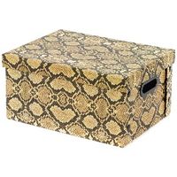 "Python" Cardboard Storage Box with Press Studs