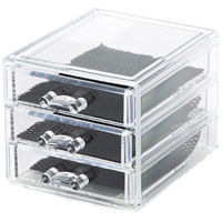 Small 3 Drawer Jewellery Box - Transparent