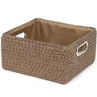 "Poly" Storage Basket with Handles - Taupe