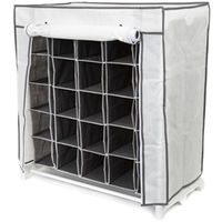"Nuvola" 25 Compartment White Shoe Storage Rack