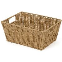 "Etna" Woven Storage Basket - Beige