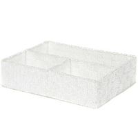 "Stan" Drawer Organiser with 3 Compartments - White
