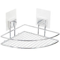 Bestlock Magic Wall Mountable Self Adhesive Corner Shelf