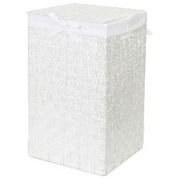 "Stan" Square Laundry Basket - White