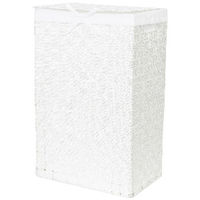 "Stan" Rectangle Laundry Basket - White