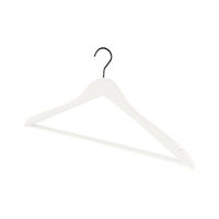 "Lorient" Notched Clothes Hanger with Bar