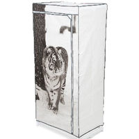 Tiger Metal Frame Portable Wardrobe