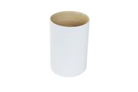 Large Bamboo Utensil Holder - White