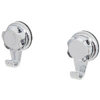Bestlock Suction Wall Mountable Set of 2 Small Hanging Hooks