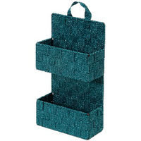 "Bristol" 2-tier Hanging Storage Basket - Peacock Blue