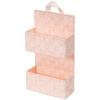 "Bristol" 2-tier Hanging Storage Basket  - Pink