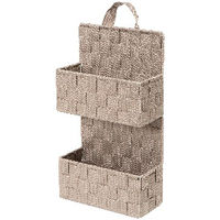 "Bristol" 2-tier Hanging Storage Basket - Taupe