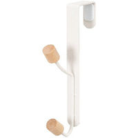 Helsinski" 2 Hook Over Door Hanger - White 