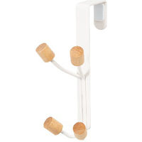 "Helsinski" 4 Hook Over Door Hanger - White 