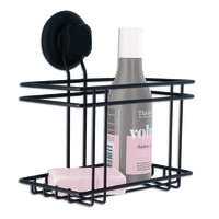 "Bestlock Black" Suction Wall Mountable Storage Rack