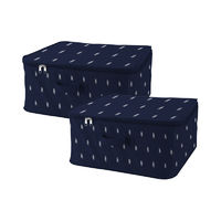 Kasuri Storage Bag with Zip - Pack of 2