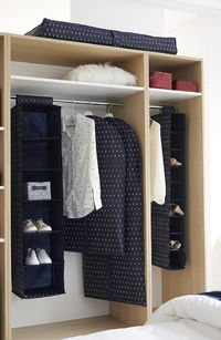 Set of 5 Kasuri Clothes and Shoe Organisers