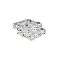 Tropic Drawer Organiser with 16 Compartments - Pack of 2