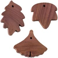 Set of 3 Moth Repellant Cedar Wood Leaves for Drawers