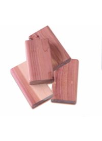 Set of 4 Moth Repellant Cedar Wood Blocks for Drawers