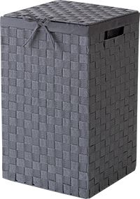 "Stan" Square Laundry Basket - Grey