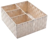 "Tulum" Drawer Organiser with 4 Compartments - Light Wood