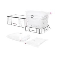 Compactor Life Set of 4 Vacuum Storage Totes and Bags 