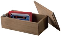 Vintage Large Wooden Storage Box with Lid