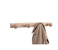 Wooden Wall Mounted 4 Hook Hanger - Pine