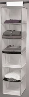 World of Storage Hanging Clothes Organiser with 6 Compartments